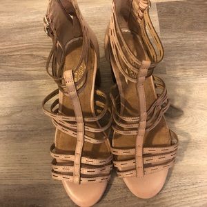 Nude sandal Heels